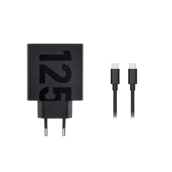 [MOTOROLA TurboPower 125W GaN USB-A w/ 1m USB-C, Black ] | LenovoOnline.bg
