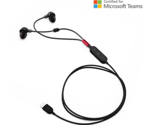 [Lenovo Go USB-C ANC In-Ear Headphones, Black] | LenovoOnline.bg