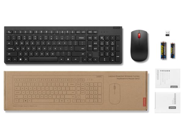 [Lenovo Essential Wireless Combo Keyboard & Mouse Gen2] | LenovoOnline.bg