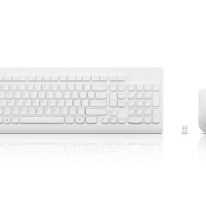 Комплект Lenovo 510 Wireless Combo Keyboard & Mouse (White) - US English